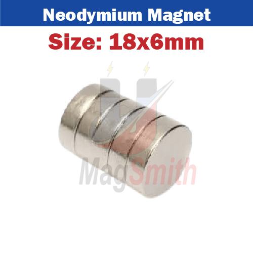 Disc Magnet in Pakistan 18x6mm Neodymium