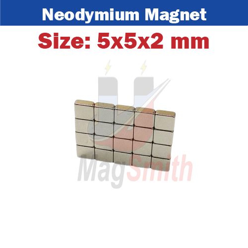 Square Magnet in Pakistan 5x5x2mm Neodymium