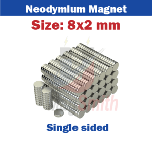 Disc Magnet in Pakistan 8x2mm Neodymium
