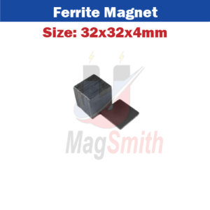 Ferrite Square Block Magnet 32x32x4mm